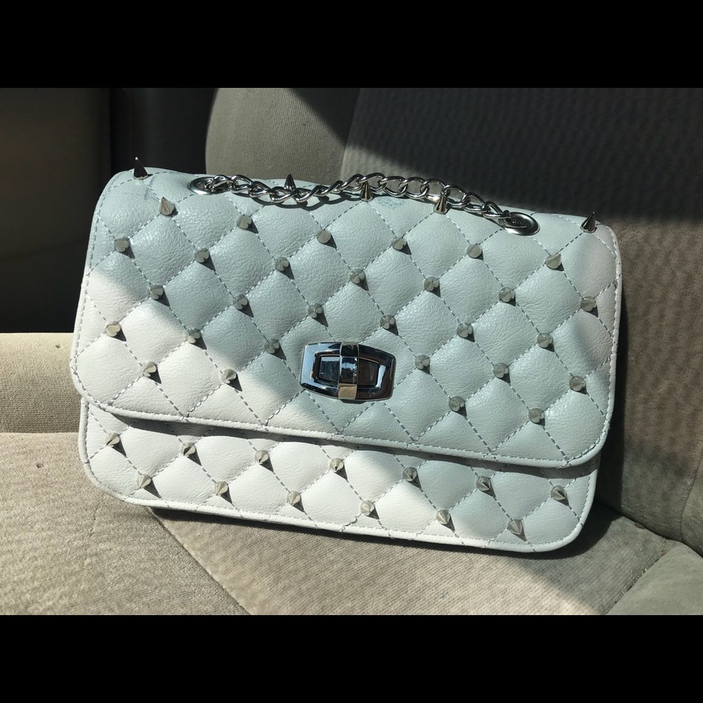 Express spiked quilted purse crossbody rock chic